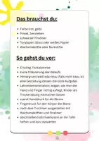 Vorschau - Stundenentwürfe - Kunstprojekt Finger- und Handdruck: Die Biene und die Blume - Seite 3