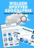 Vorschau - Arbeitsblätter - Wolken-Spotter 5./6. Klasse Wolken beobachten Schulhof - Deckblatt