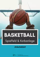 Vorschau - Arbeitsblätter - Basketball ⎮ Regelwerk - Spielfeld und Korbanlage (Arbeitsblätter mit Erklärvideo) - Deckblatt