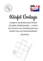 Vorschau - Spiele - Freebie: Würfel Vorlage - beliebig veränderbar - Deckblatt