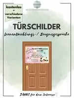 Vorschau - Poster - Türschilder für das LEG/ Zeugnisgespräch - Deckblatt