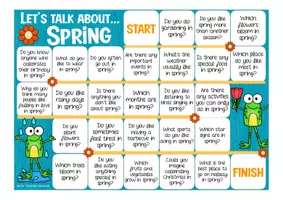 anteprima - Esercizi - spring English speaking game gioco inglese - Pagina 1