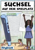 Vorschau - Arbeitsblätter - AnybookPro Material: Suchsel "Auf dem Spielplatz" - Deckblatt