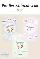 Vorschau - Poster - Plakat mit positiven Affirmationen - Deckblatt
