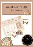 Vorschau - Poster - Wochenplan als Orientierung für (Klein-)Kinder - Deckblatt