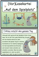 Vorschau - Arbeitsblätter - AnybookPro Material: VorLesekartei Spielplatz - Seite 2