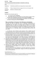 Vorschau - Klassenarbeiten - Klausur Geschichte – Rede von Adolf Hitler Quellenanalyse - Seite 1