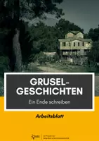 Vorschau - Arbeitsblätter - Gruselgeschichten: ein Ende schreiben (2 Vorgaben) #halloween - Deckblatt