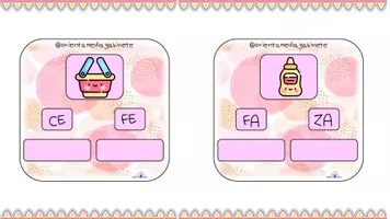 Vista previa - Tarjetas / Manipulativos - DISCRIMINACIÓN F-Z - página 2