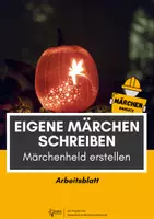 Vorschau - Arbeitsblätter - Märchen schreiben - Märchenheld erstellen - Deckblatt