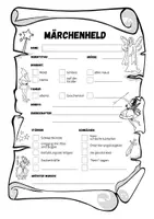 Vorschau - Arbeitsblätter - Märchen schreiben - Märchenheld erstellen - Seite 2