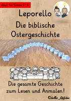 Vorschau - Mal- und Bastelvorlagen - Ostergeschichte Religionsunterricht LEPORELLO Klasse 2-6 Ostern Religion - Deckblatt