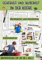 Vorschau - Arbeitsblätter - Hauswirtschaft: Sauberkeit und Sicherheit in der Küche - Deckblatt