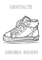 Vorschau - Arbeitsblätter - Turnschuh, Turnschuhe, Sneaker, zum ausmalen, Ausmalbilder, Ausmalbild - Seite 2