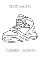 Vorschau - Arbeitsblätter - Turnschuh, Turnschuhe, Sneaker, zum ausmalen, Ausmalbilder, Ausmalbild - Seite 3