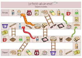 Vorschau - Stationenlernen - Le petit-déjeuner Spielfelder Frühstück - Seite 1