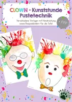 Vorschau - Stundenentwürfe - Kunststunde - Clown Pustetechnik - Deckblatt