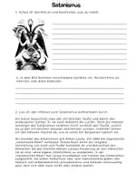 Vorschau - Arbeitsblätter - Satanismus - Sekte, Okkultismus und Aberglaube - Seite 1