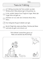 Vorschau - Arbeitsblätter - Partnerlesen Frühling, Lesen - zuhören - anmalen - Seite 3