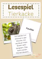 Vorschau - Spiele - Lesespiel Tierkacke - Deckblatt