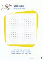 Aperçu - Feuilles d'exercices - Frankenstein Wordsearch - Page 1