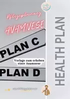 Vorschau - Arbeitsblätter - Vorlage zur Erhebung einer Anamnese - Deckblatt