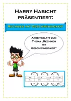Vorschau - Arbeitsblätter - Geschwindigkeit - Einführung, Arbeitsblatt (km/h) - Deckblatt