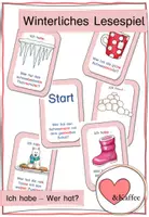 Vorschau - Spiele - Winterliches Lesespiel: Ich habe - Wer hat? - Deckblatt