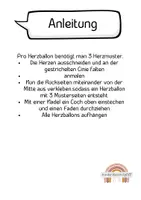Vorschau - Arbeitsblätter - Herzballon basteln - Mit Affirmationen - Seite 1