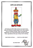 Vorschau - Stundenentwürfe - Personenbeschreibung / Vermisstenanzeige Clown Beppo - Seite 2