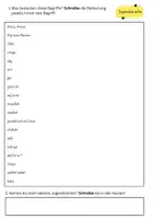 Vorschau - Arbeitsblätter - Jugendsprache - Seite 1