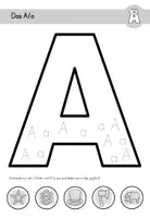 Vorschau - Arbeitsblätter - Buchstabeneinführung (nachspuren, kleben, malen) - Seite 2