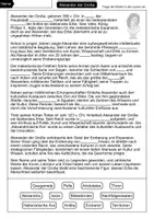 Vorschau - Arbeitsblätter - Alexander der Große Lückentext - Berühmte Persönlichkeiten - Seite 1