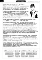 Vorschau - Arbeitsblätter - Audrey Hepburn Lückentext - Berühmte Persönlichkeiten - Seite 1