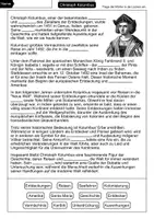 Vorschau - Arbeitsblätter - Christoph Kolumbus Lückentext - Berühmte Persönlichkeiten - Seite 1