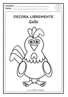 Vista previa - Hojas de trabajo - FICHAS PARA COLOREAR LA GRANJA ANIMALES DOMESTICOS - página 3
