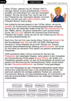 Vorschau - Arbeitsblätter - Hillary Clinton Lückentext - Berühmte Persönlichkeiten - Seite 2