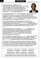 Vorschau - Arbeitsblätter - Nelson Mandela Lückentext - Berühmte Persönlichkeiten - Seite 1