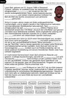 Vorschau - Arbeitsblätter - Usain Bolt Lückentext - Berühmte Persönlichkeiten - Seite 1