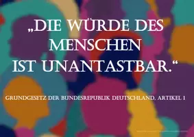 Vorschau - Poster - FREEBIE! Poster: Grundgesetz, Artikel 1 (“Die Würde des Menschen ist unantastbar.“) - Seite 1