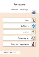 Vorschau - Arbeitsblätter - Karneval / Fasching : Materialpaket - Seite 1