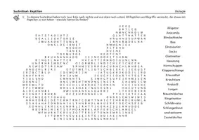 Vorschau - Spiele - Suchrätsel (Suchsel) - Reptilien - Seite 3