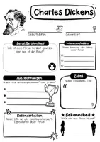 Vorschau - Arbeitsblätter - Charles Dickens Steckbrief - Seite 1