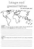 Vorschau - Arbeitsblätter - Philosophie Werte und Normen: Blaue Zonen / lange leben / Dan Buettner / Klasse 8,9,10 - Seite 2