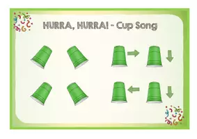 Vorschau - Merkblätter - Cup Song zu "Hurra" zum Song der Kinderserie "Pumuckl" - Seite 2