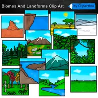 Vorschau - Poster - Landformen und Biomen Clipart Grafiken, Karten - Seite 1