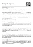 Vorschau - Arbeitsblätter - Der Englische Bürgerkrieg - Lückentext und Übungen - Deckblatt