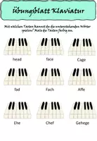 Vorschau - Arbeitsblätter - Töne auf der Klaviatur - Arbeitsblatt - Seite 1