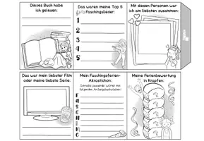 Vorschau - Arbeitsblätter - Ferienreflexion: Leporello für die Faschingsferien - Seite 3