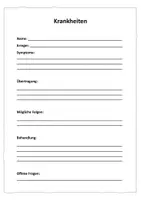 Vorschau - Anderer Materialtyp - Bakterielle und virale Krankheiten - Faltbuch und Steckbrief - Seite 1